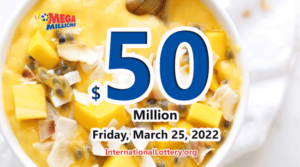 2022年3月22日的结果 – Mega Millions
