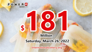 2022年3月23日的Powerball结果：一位宾夕法尼亚州的玩家赢得了100万美元。