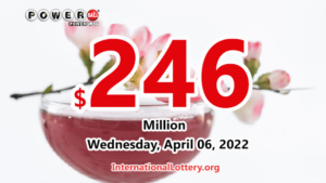 2022年4月4日：新一位百万富翁——强力球奖金攀升至2.46